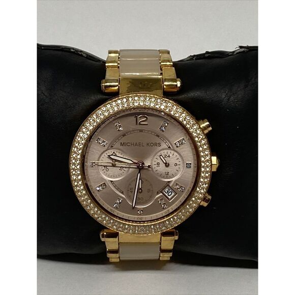 Michael Kors Parker MK-5896 Women Stainless Steel Analog Dial Quartz Watch VK428 - Picture 3 of 12